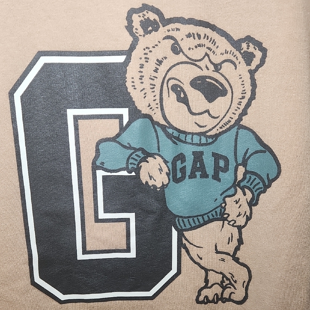 GAP Brown Crewneck Sweater with Bear Design - Picture 4 of 4